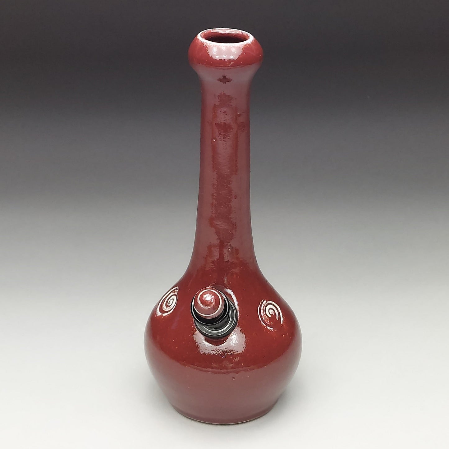 Burgundy Red Ceramic Bottle #2003