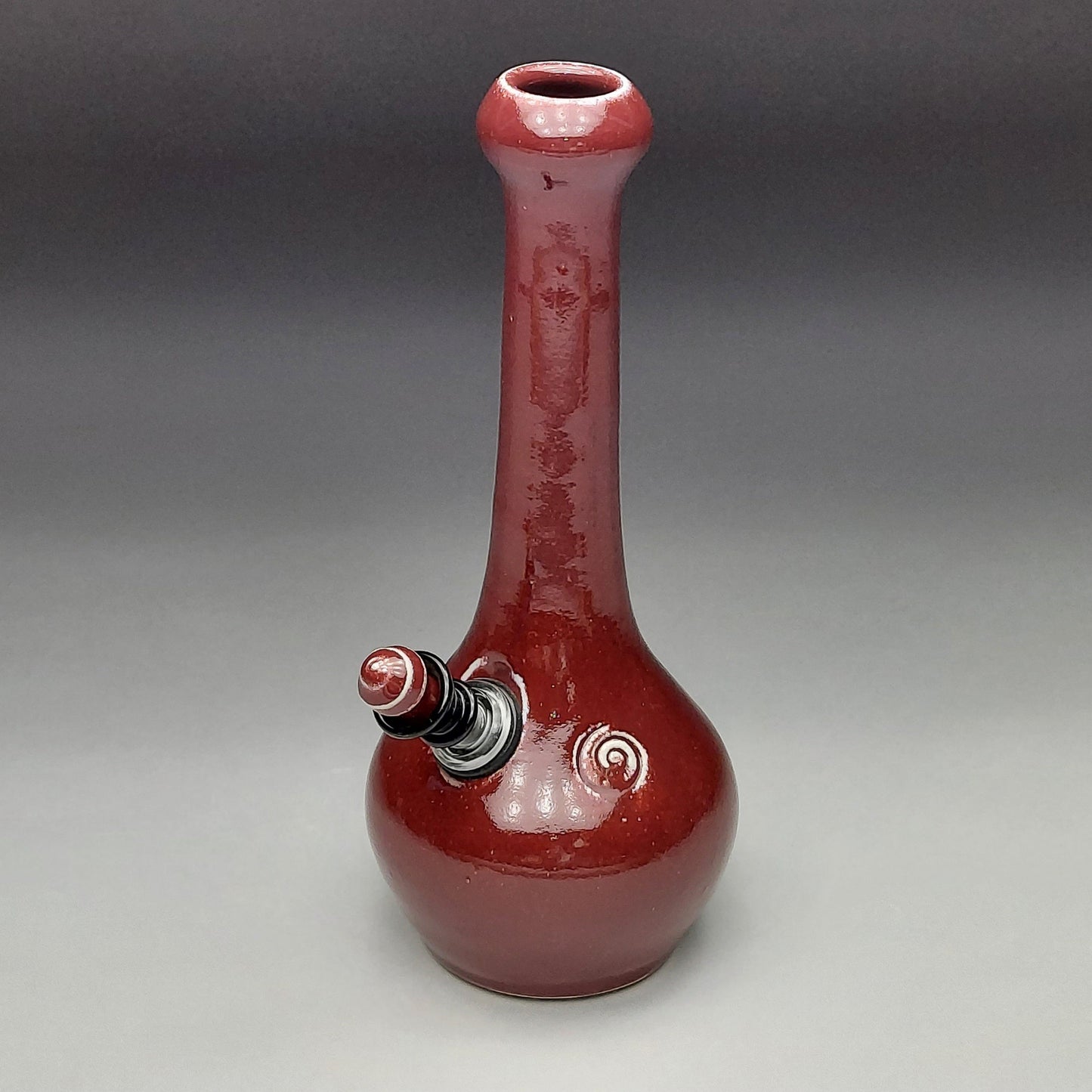 Burgundy Red Ceramic Bottle #2003