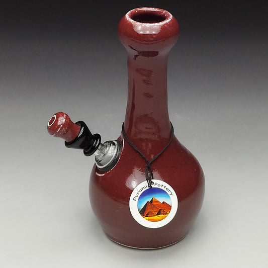 Burgundy Red Ceramic Bottle #2005