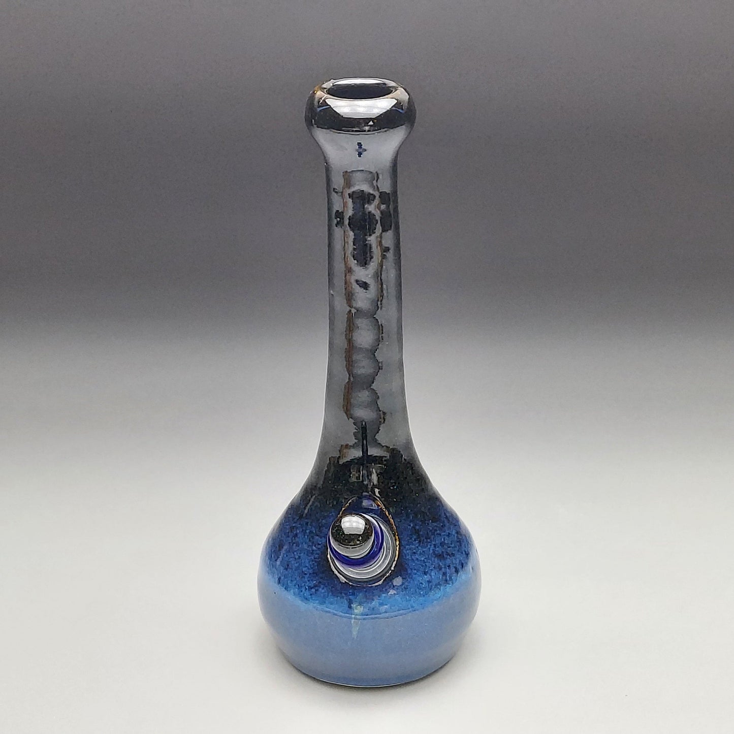 Blue & Black Ceramic Bottle #2001