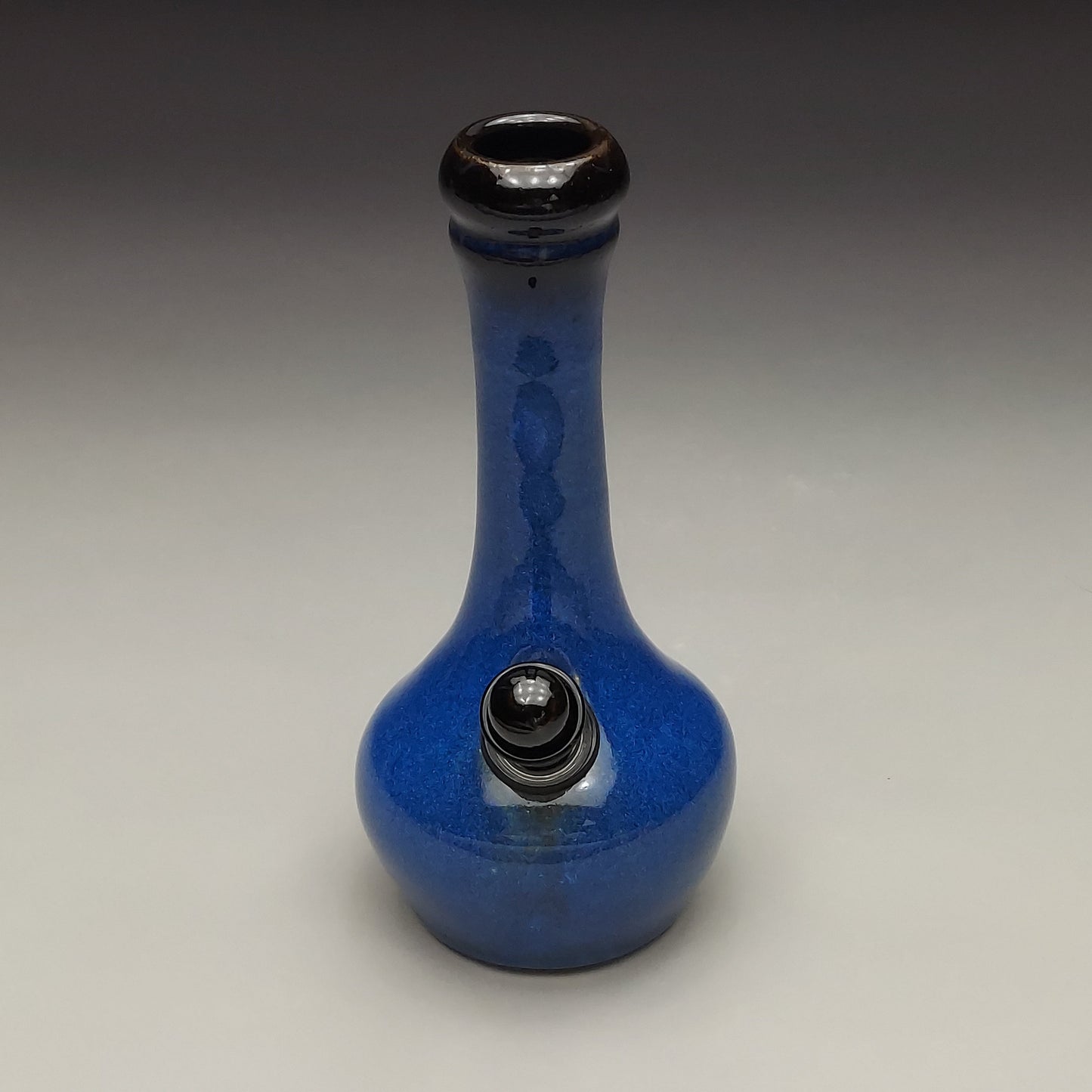 Blue & Black Ceramic Bottle #2007