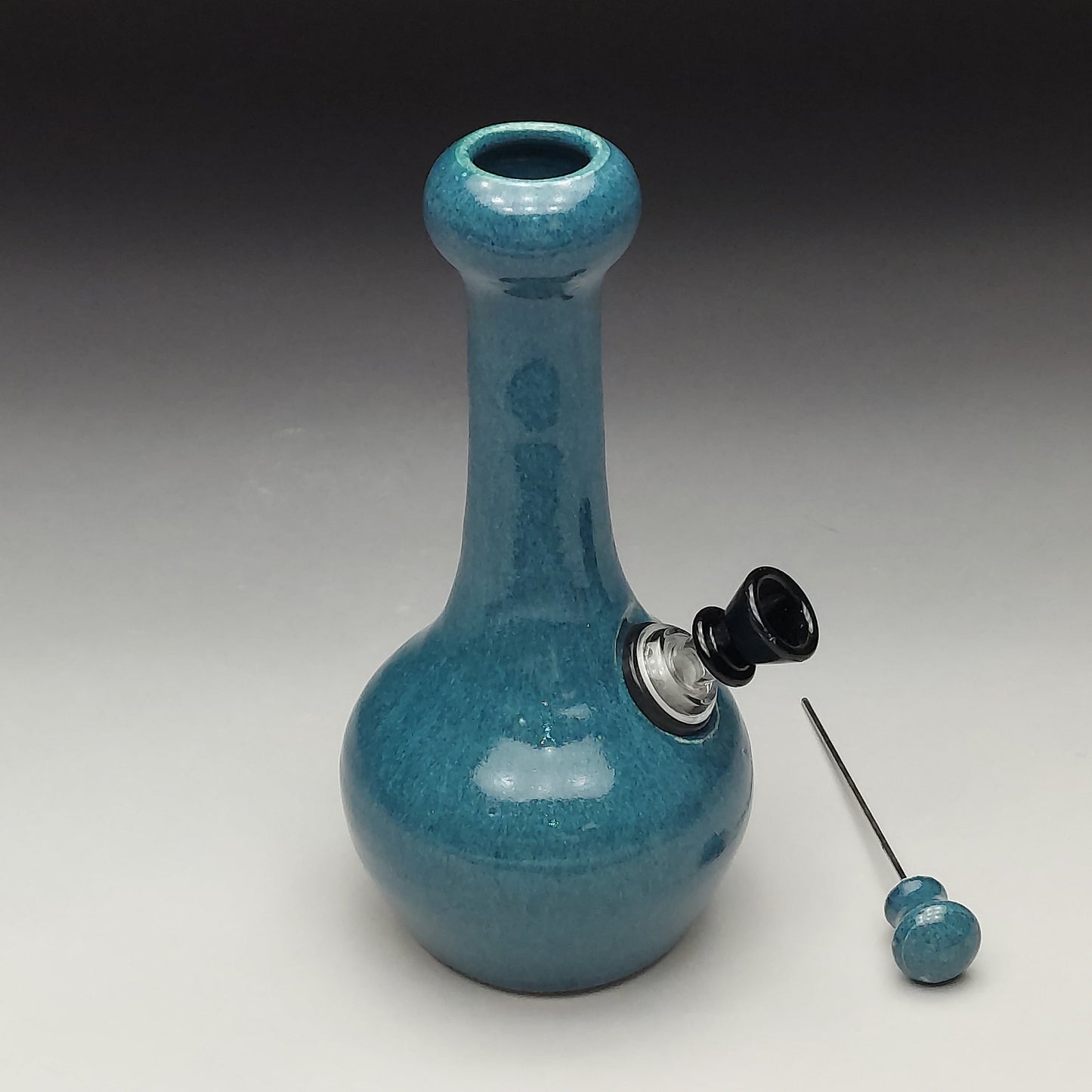 Teal Ceramic Bottle #2009