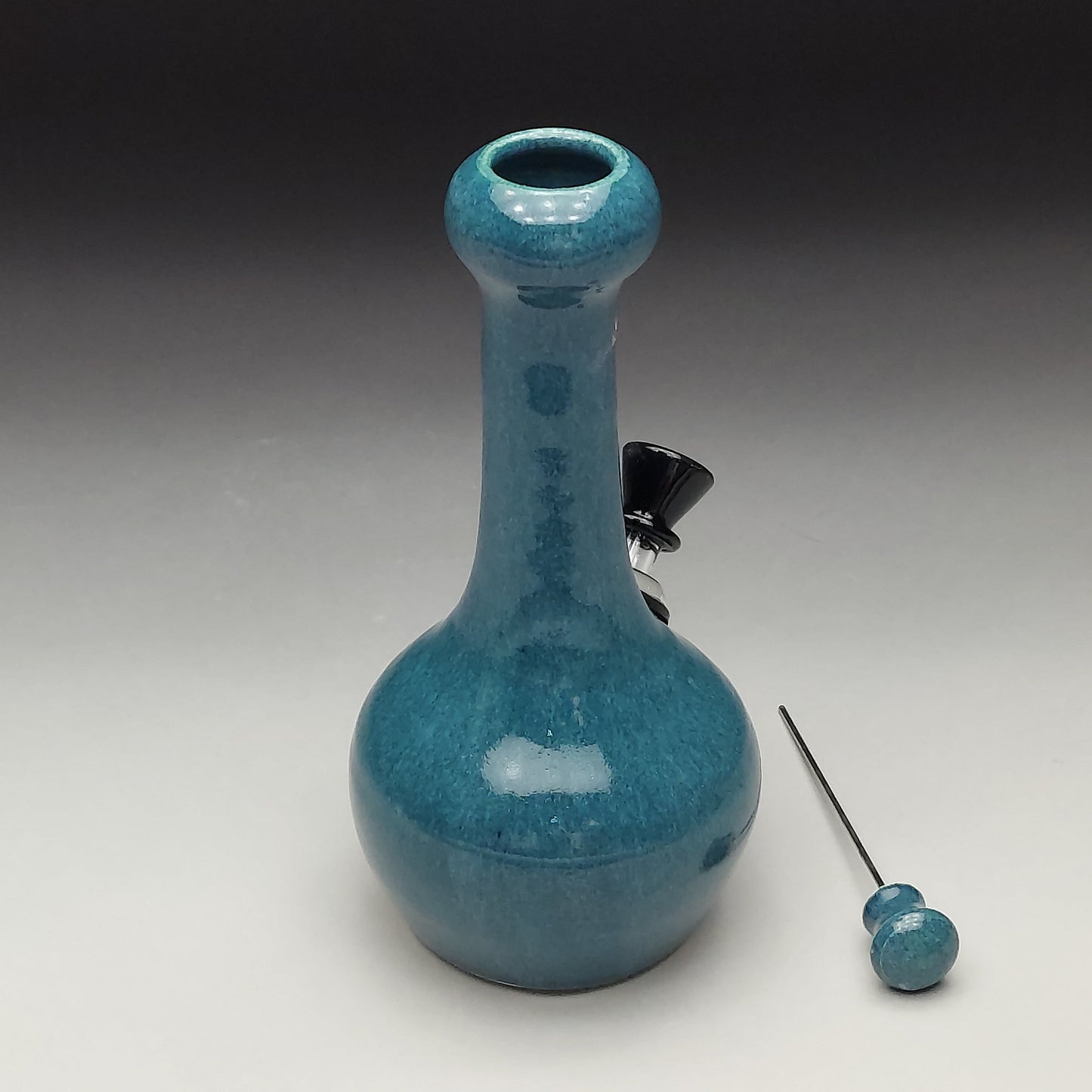 Teal Ceramic Bottle #2009