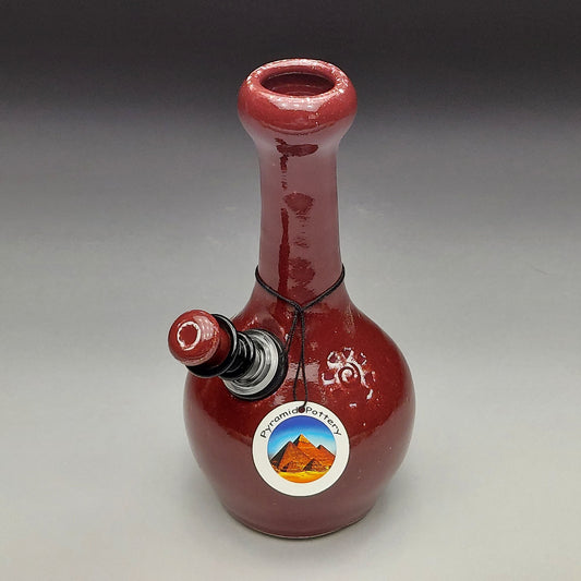 Burgundy Red Ceramic Bottle #2012
