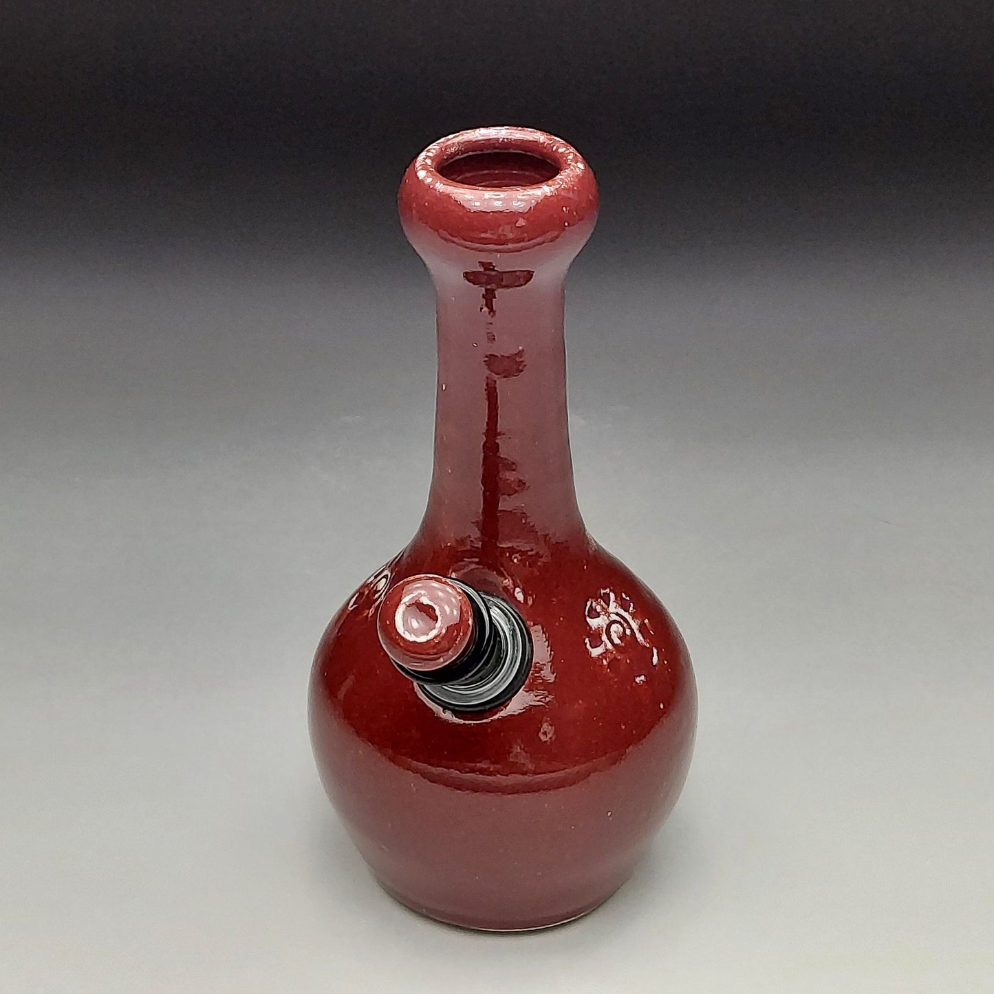 Burgundy Red Ceramic Bottle #2012