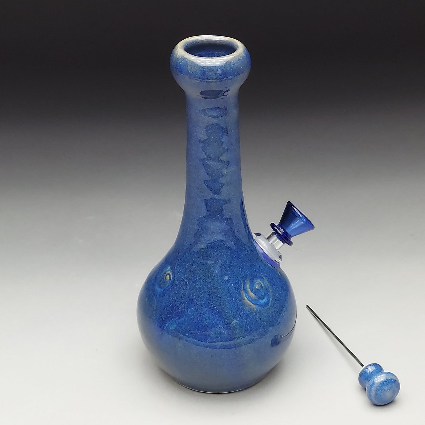 Blue Ceramic Bottle #2013