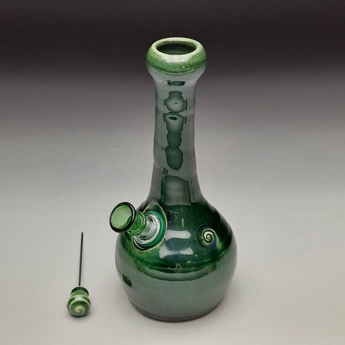 Green Ceramic Bottle #2016