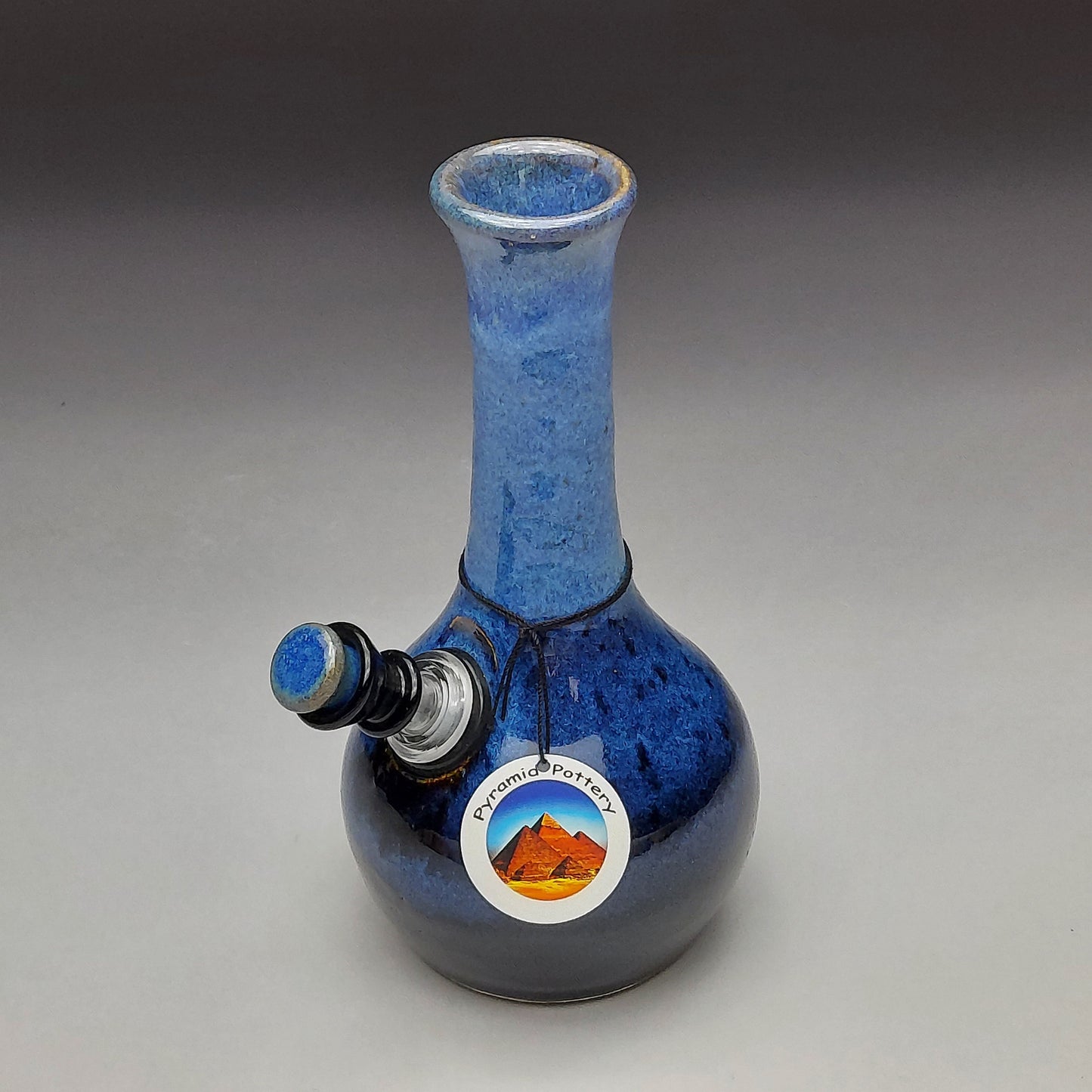 Blue & Black Ceramic Bottle #2018