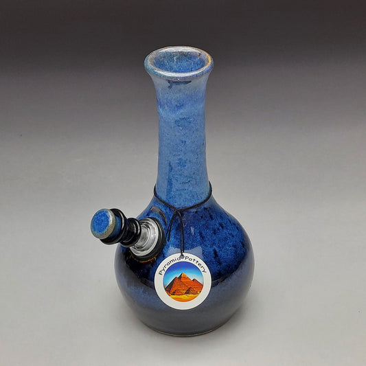 Blue & Black Ceramic Bottle #2018
