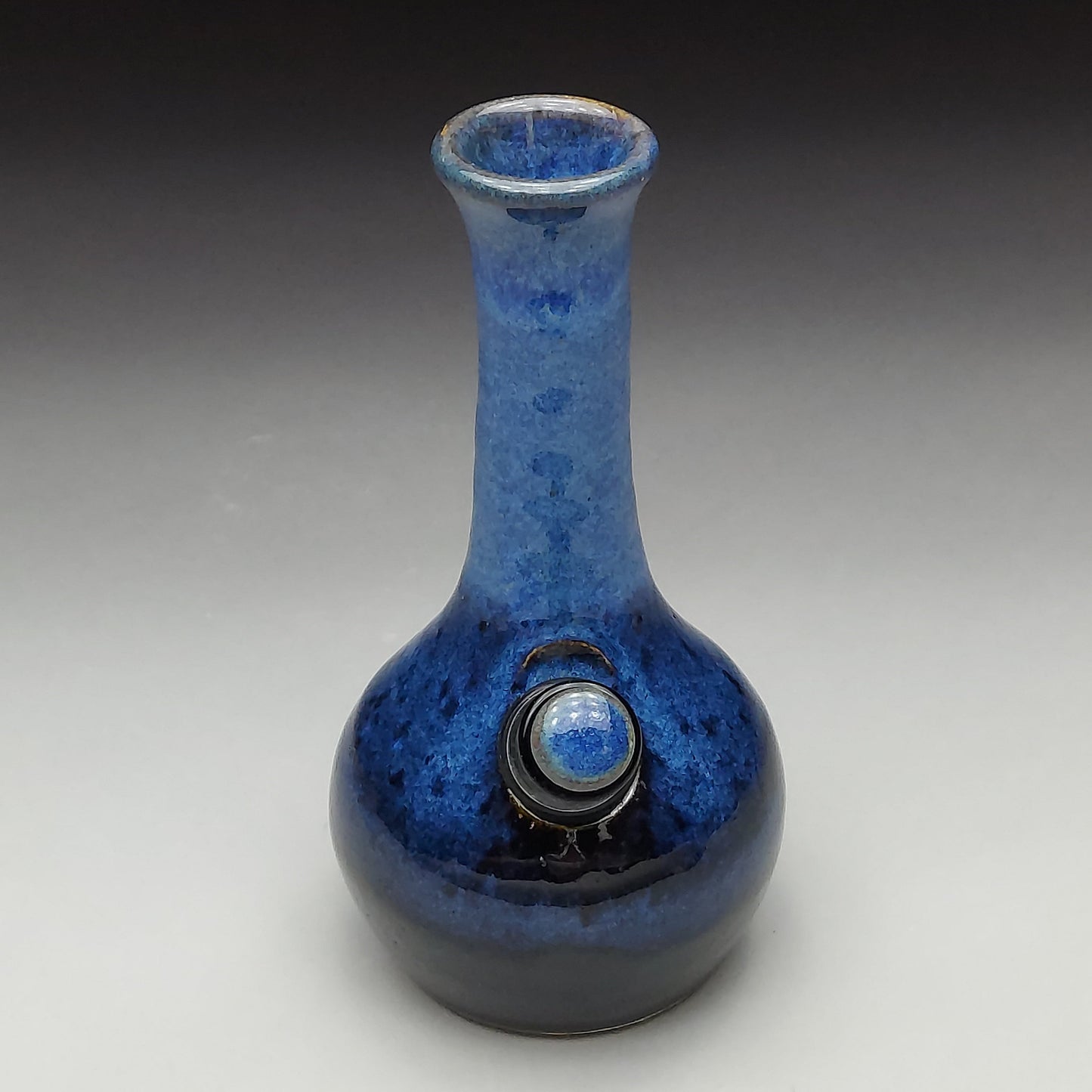 Blue & Black Ceramic Bottle #2018