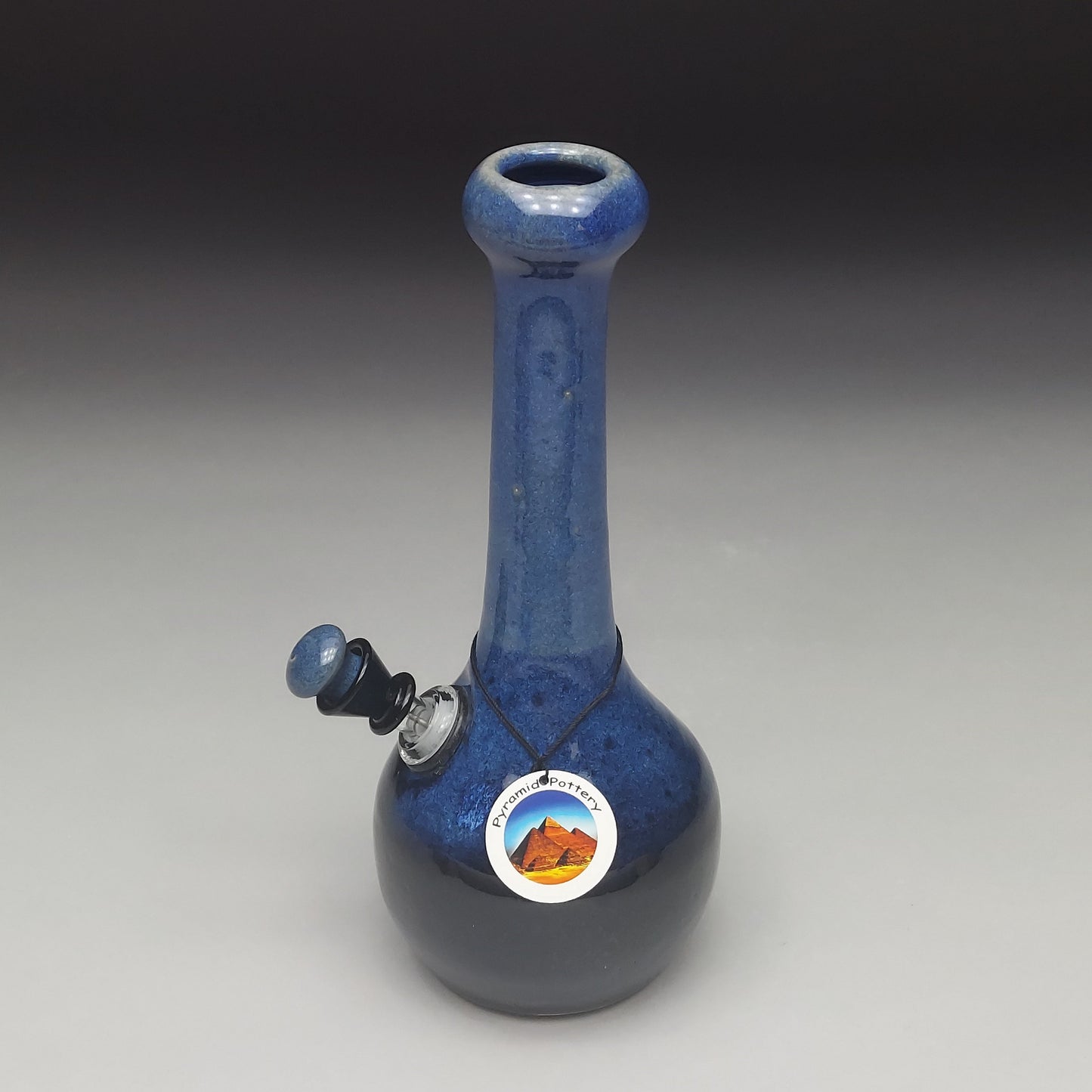 Blue & Black Ceramic Bottle #2022