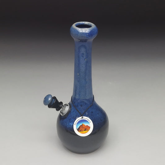 Blue & Black Ceramic Bottle #2022