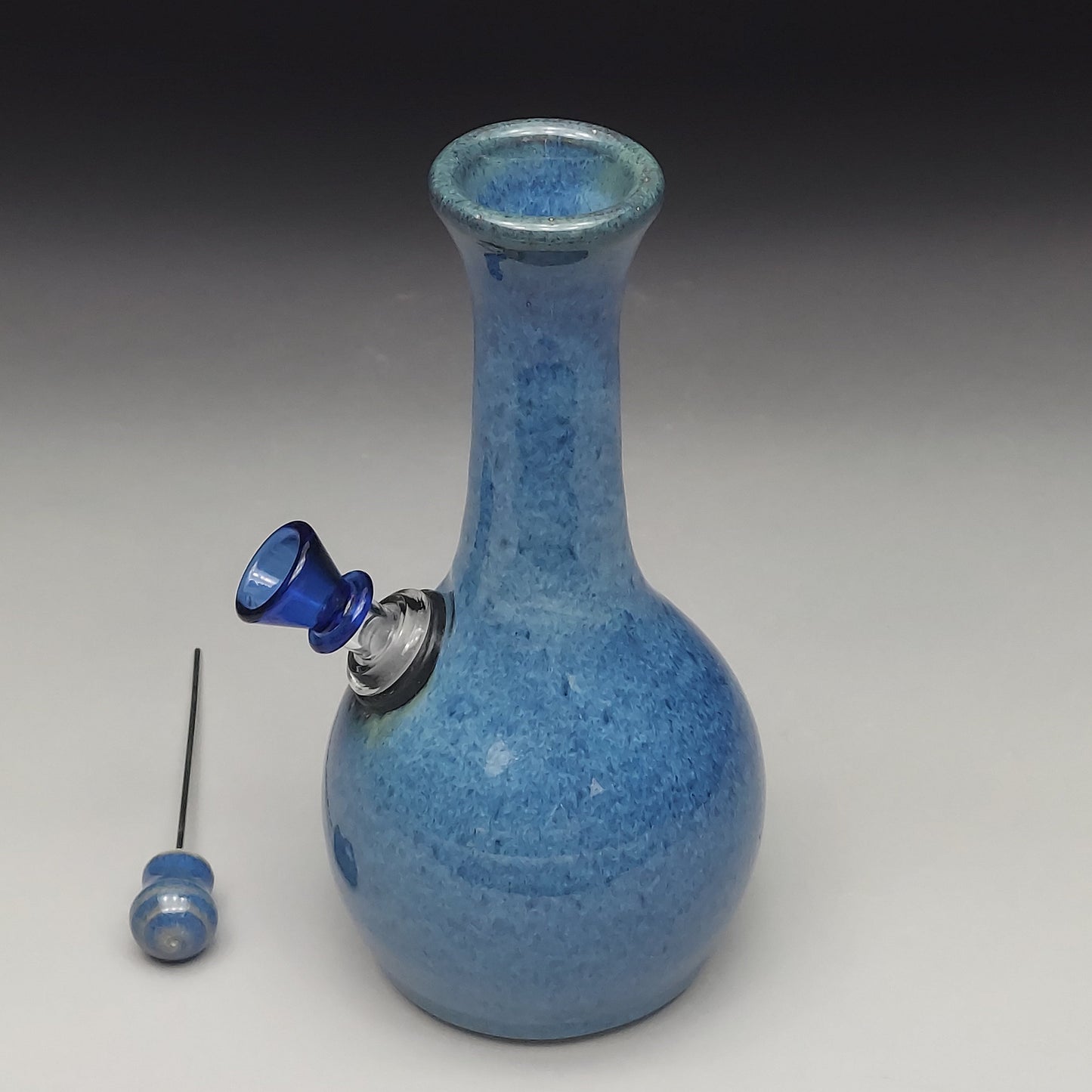Milky Blue Ceramic Bottle #2025