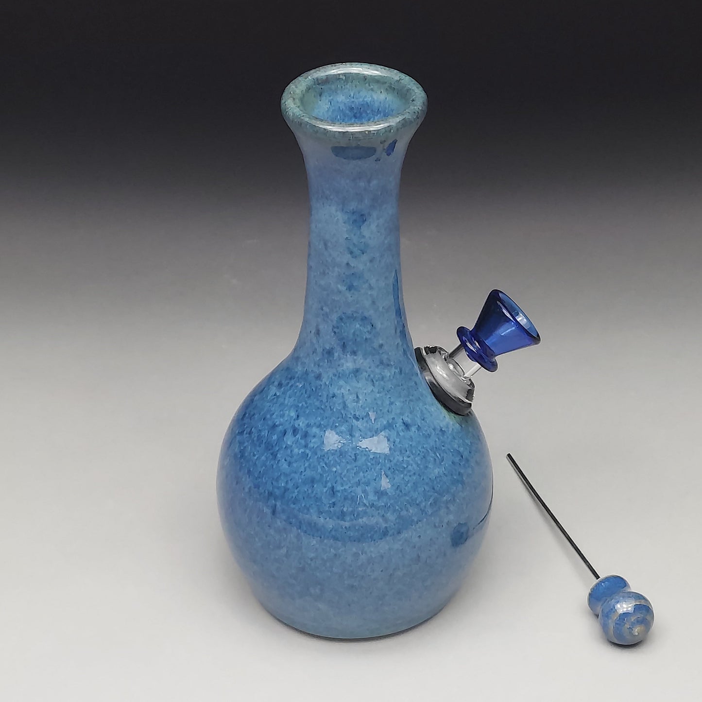 Milky Blue Ceramic Bottle #2025
