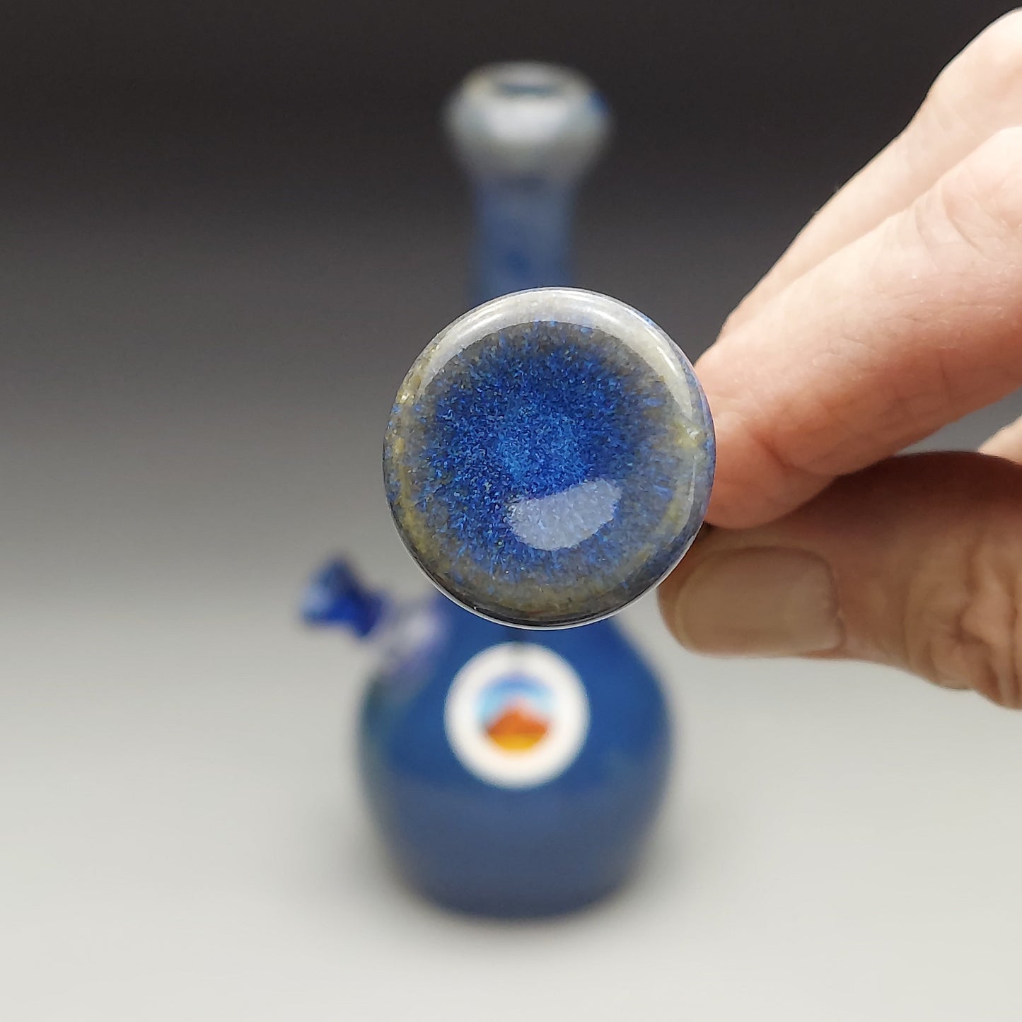Blue Ceramic Bottle #2004