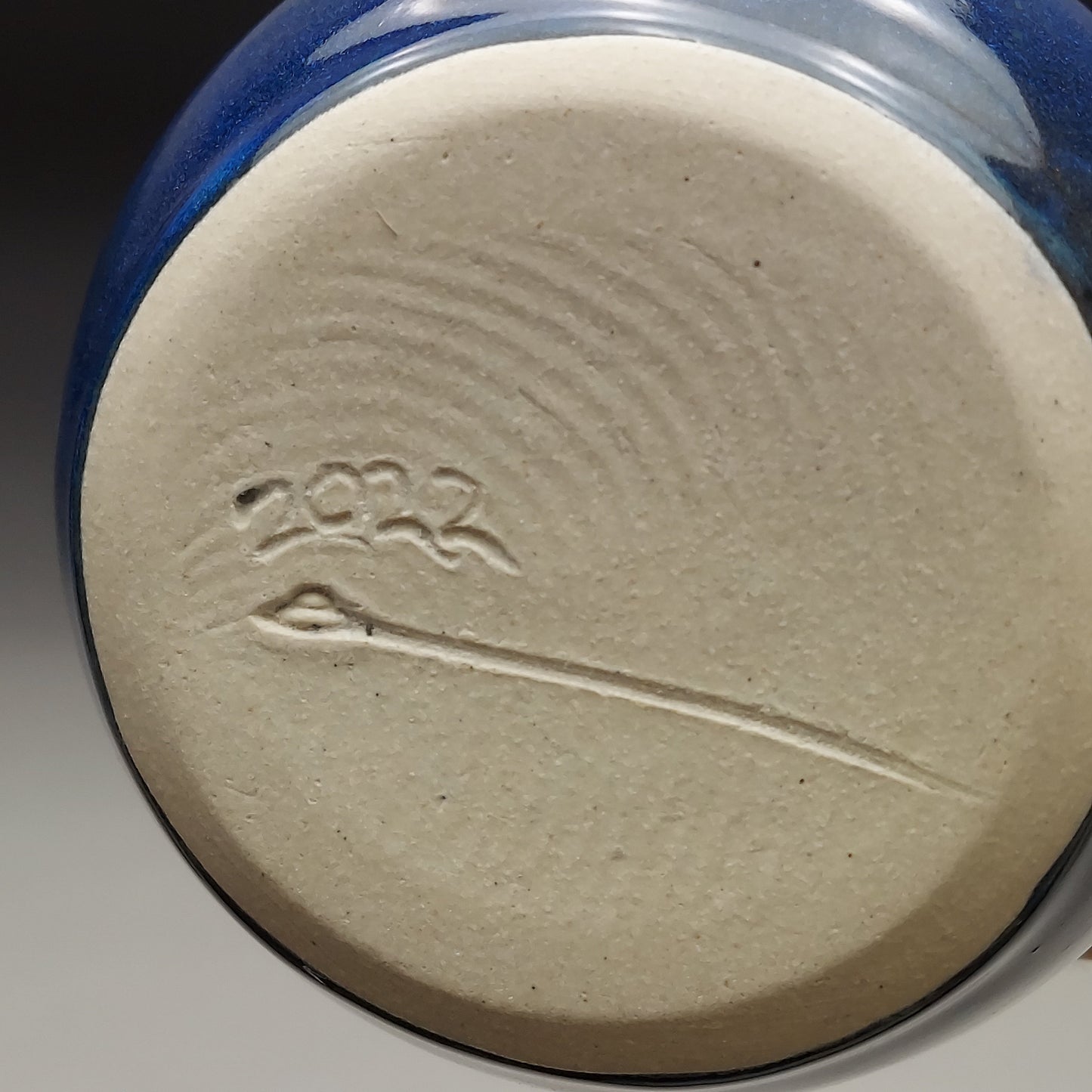Blue Ceramic Bottle #2004