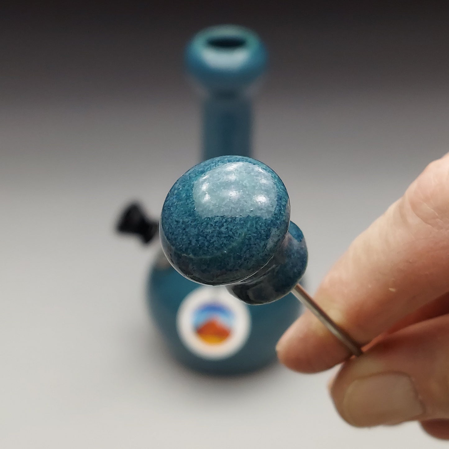 Teal Ceramic Bottle #2009