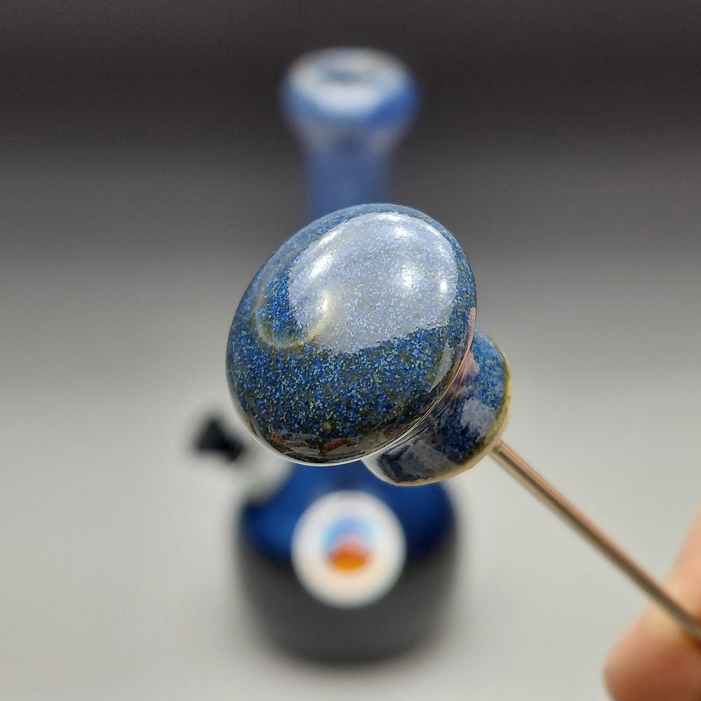 Blue & Black Ceramic Bottle #2022