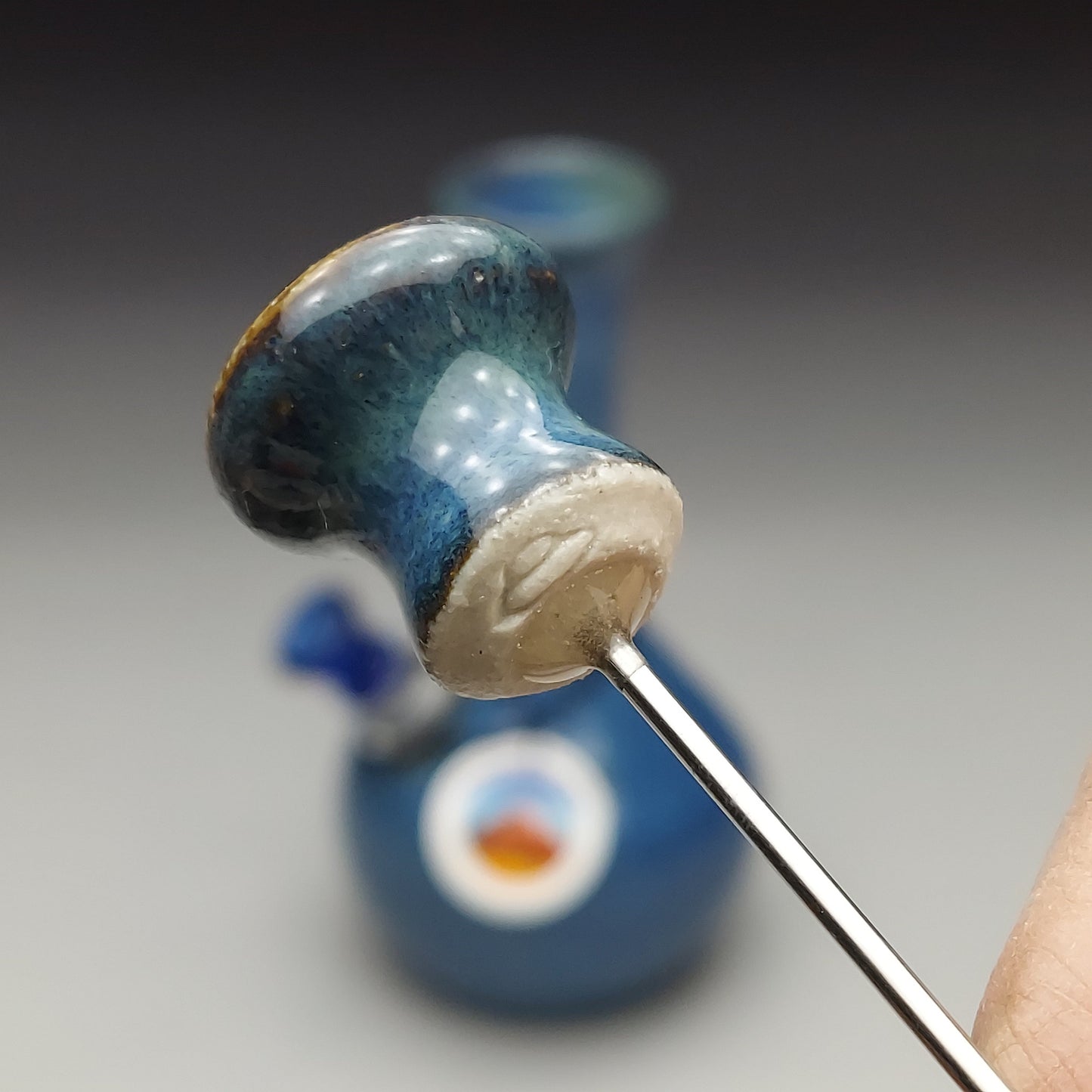 Blue Ceramic Bottle #2023
