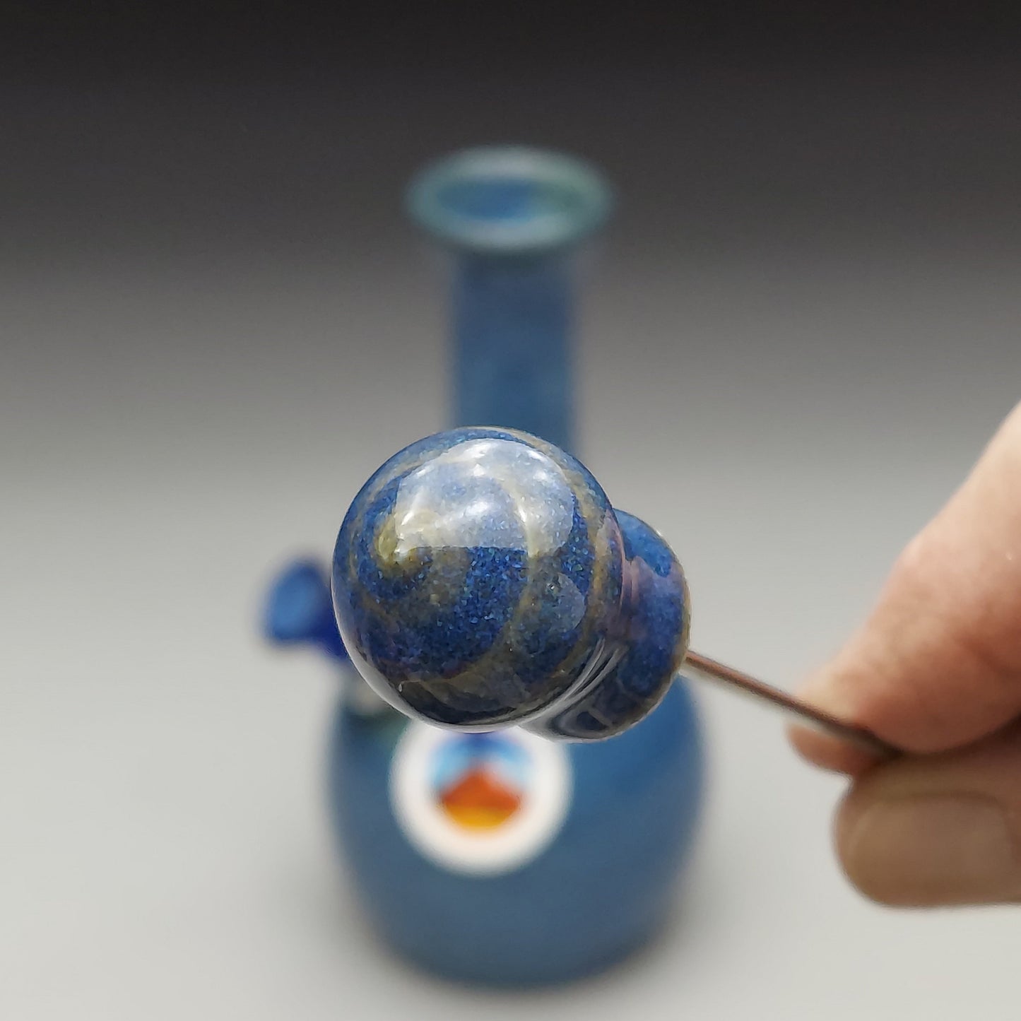 Milky Blue Ceramic Bottle #2025