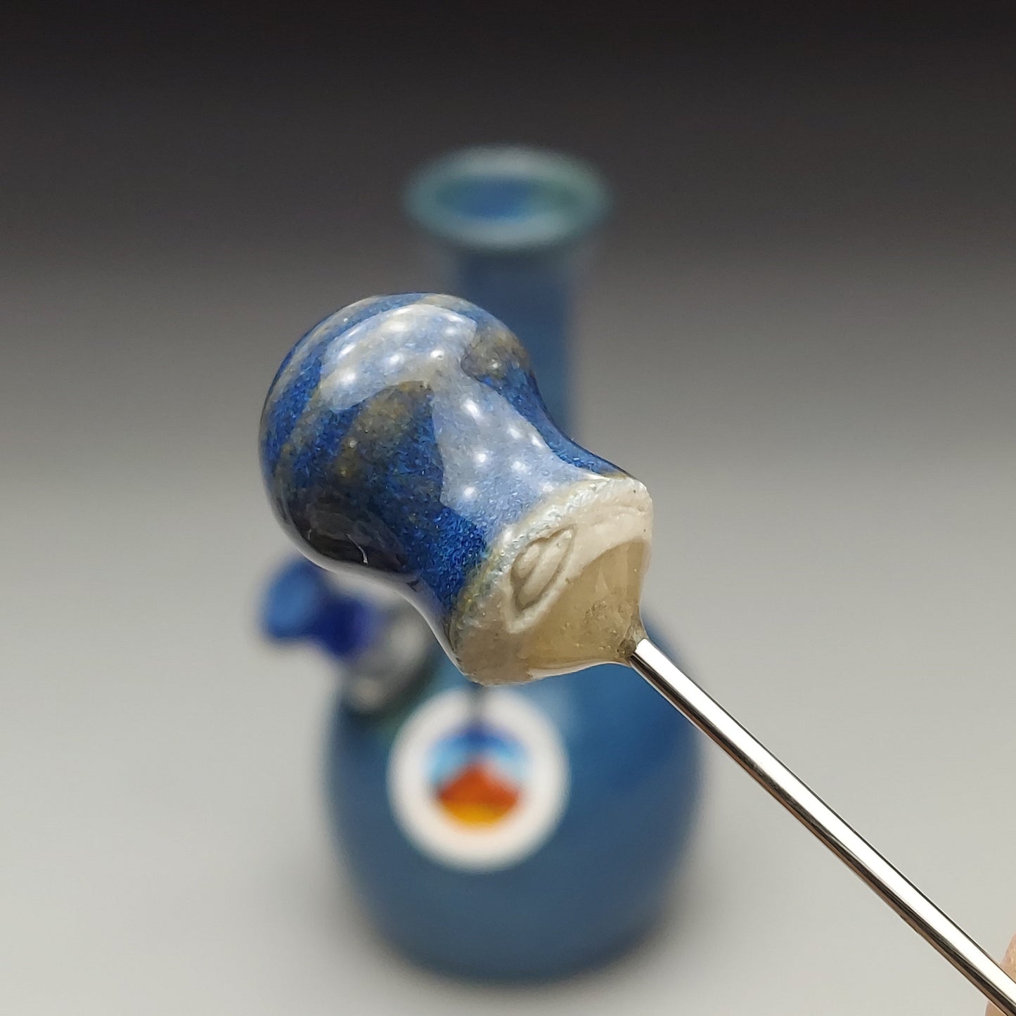 Milky Blue Ceramic Bottle #2025