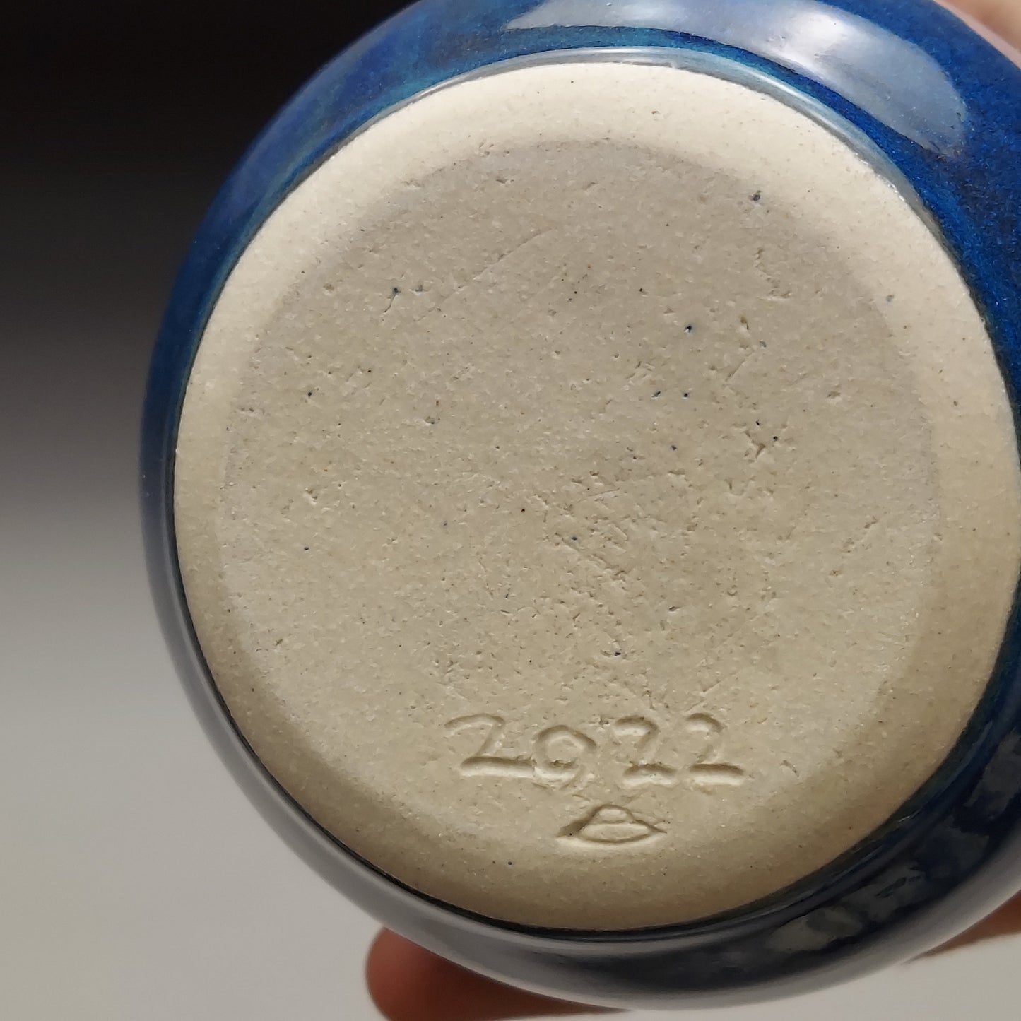 Blue Ceramic Bottle #2024