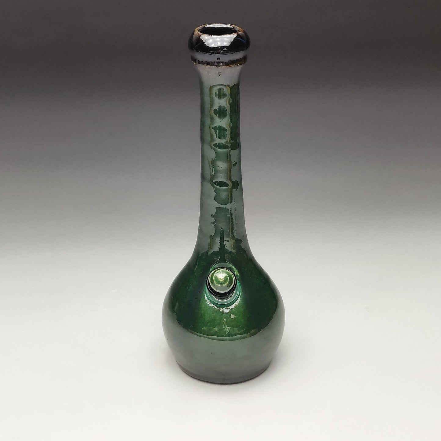 Green & Black Ceramic Bottle #2002