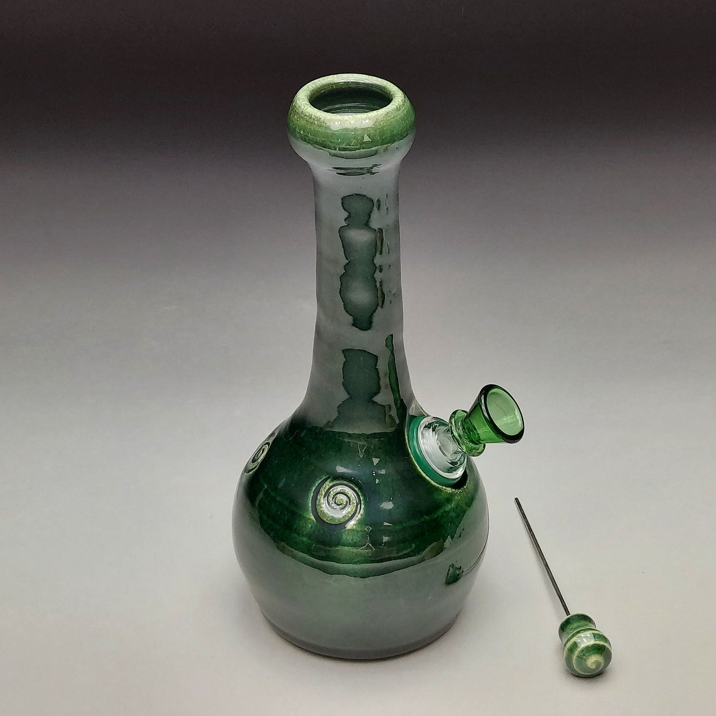 Green Ceramic Bottle #2016