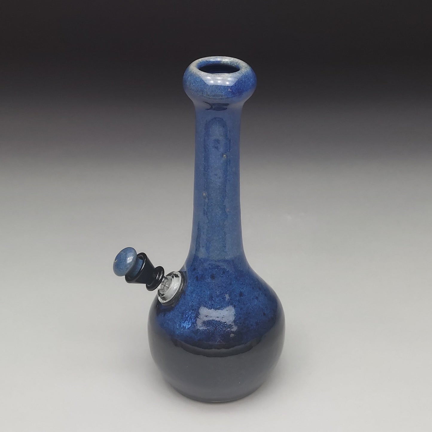 Blue & Black Ceramic Bottle #2022