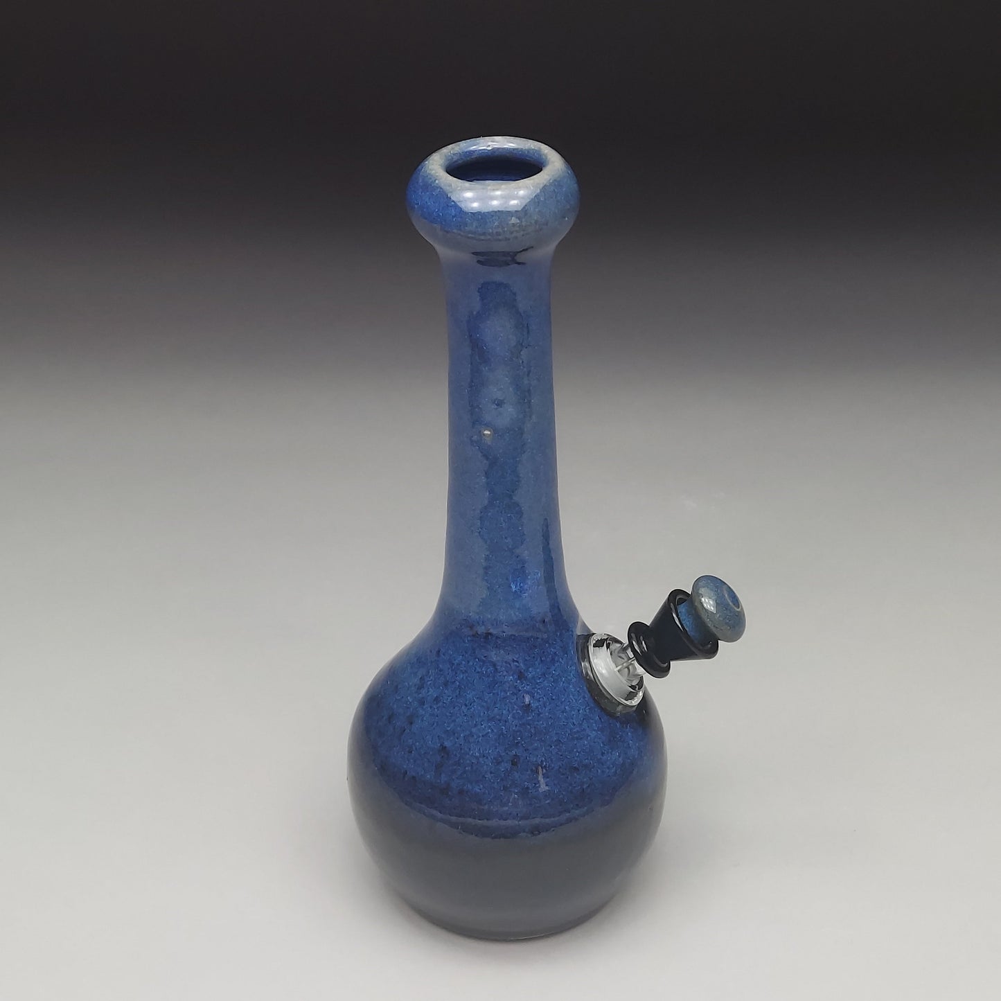 Blue & Black Ceramic Bottle #2022