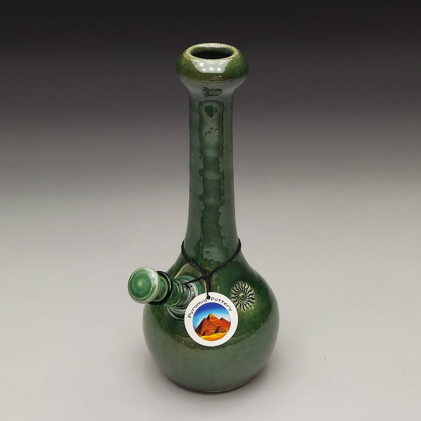 Green Ceramic Bottle #2030