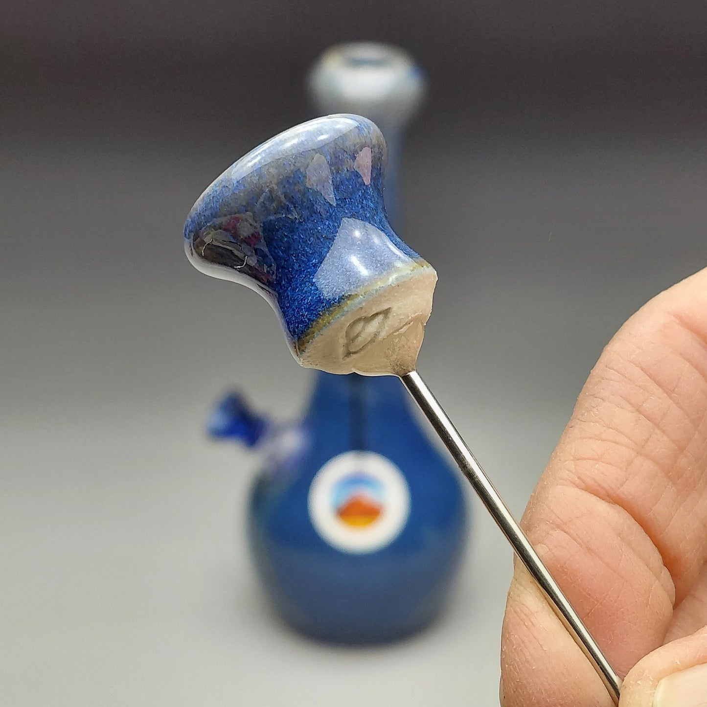 Blue Ceramic Bottle #2004