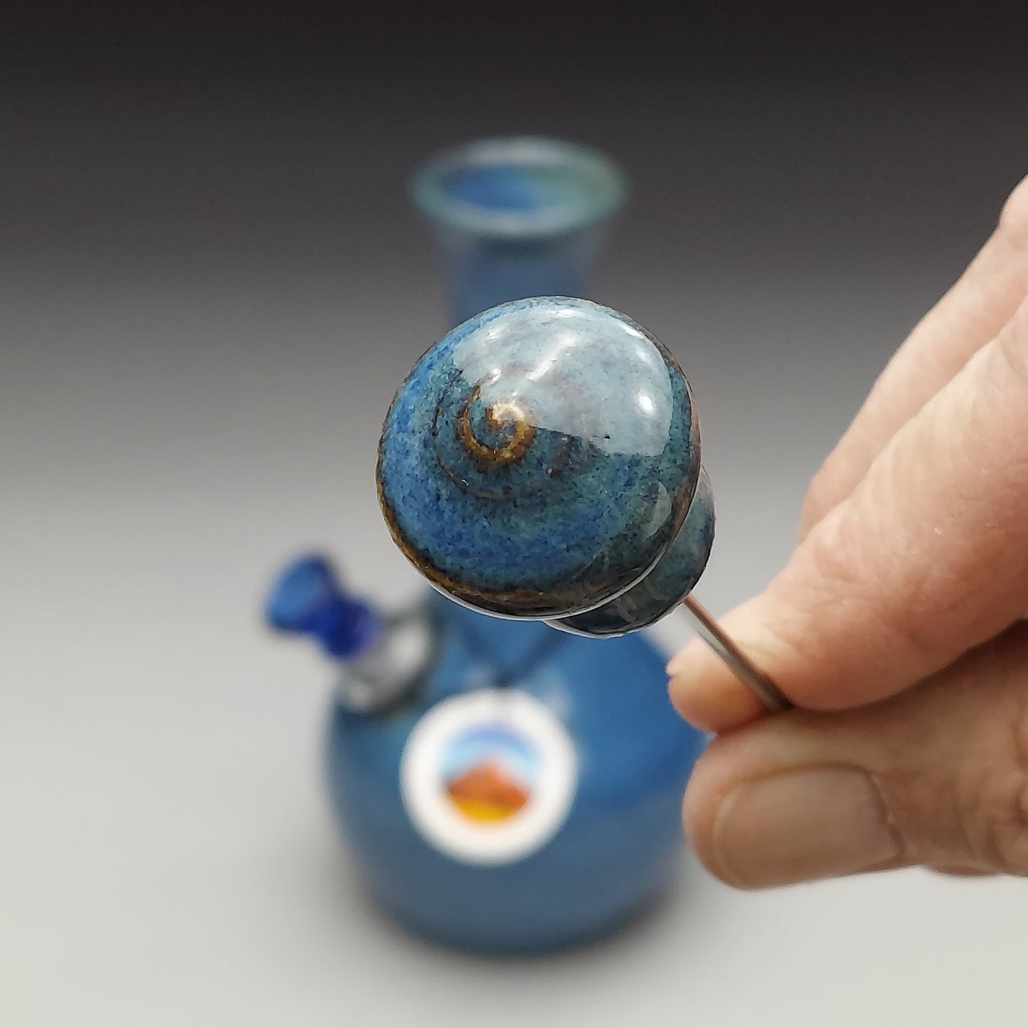 Blue Ceramic Bottle #2023