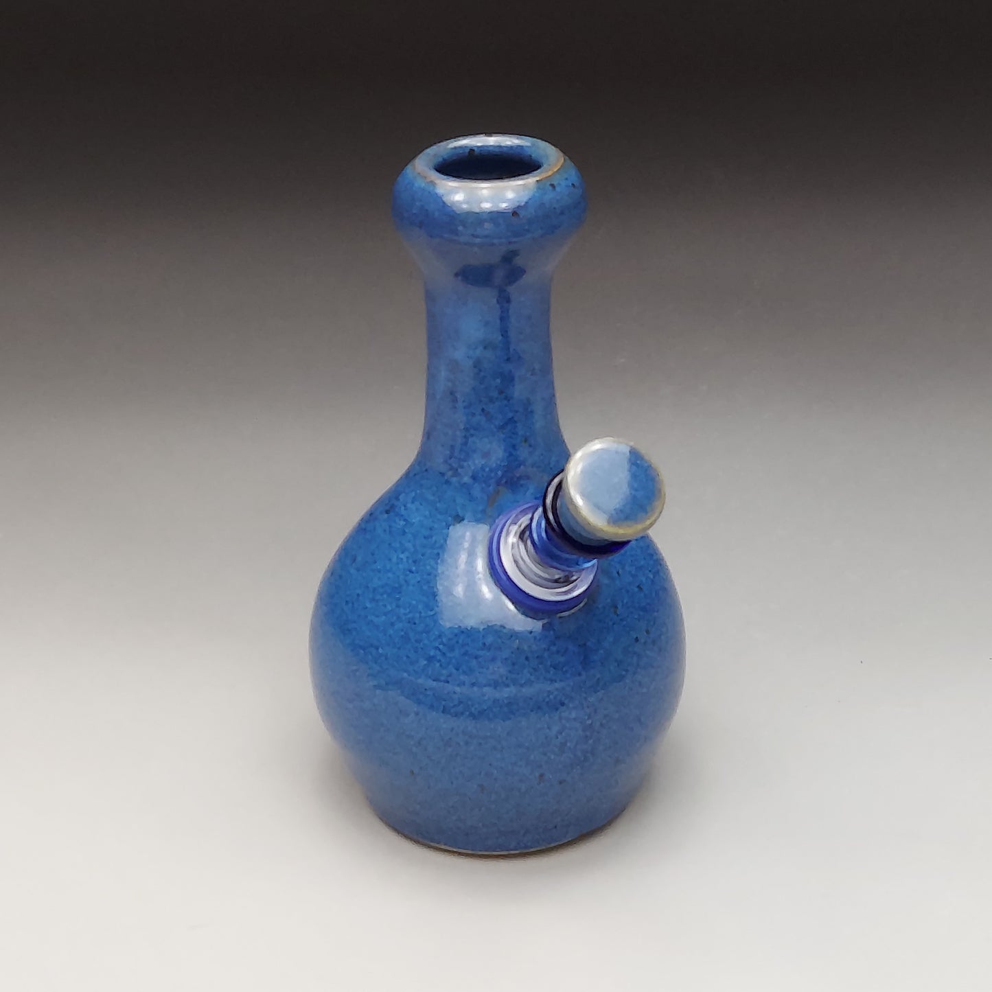 Small Blue Ceramic Water Pipe # 2032
