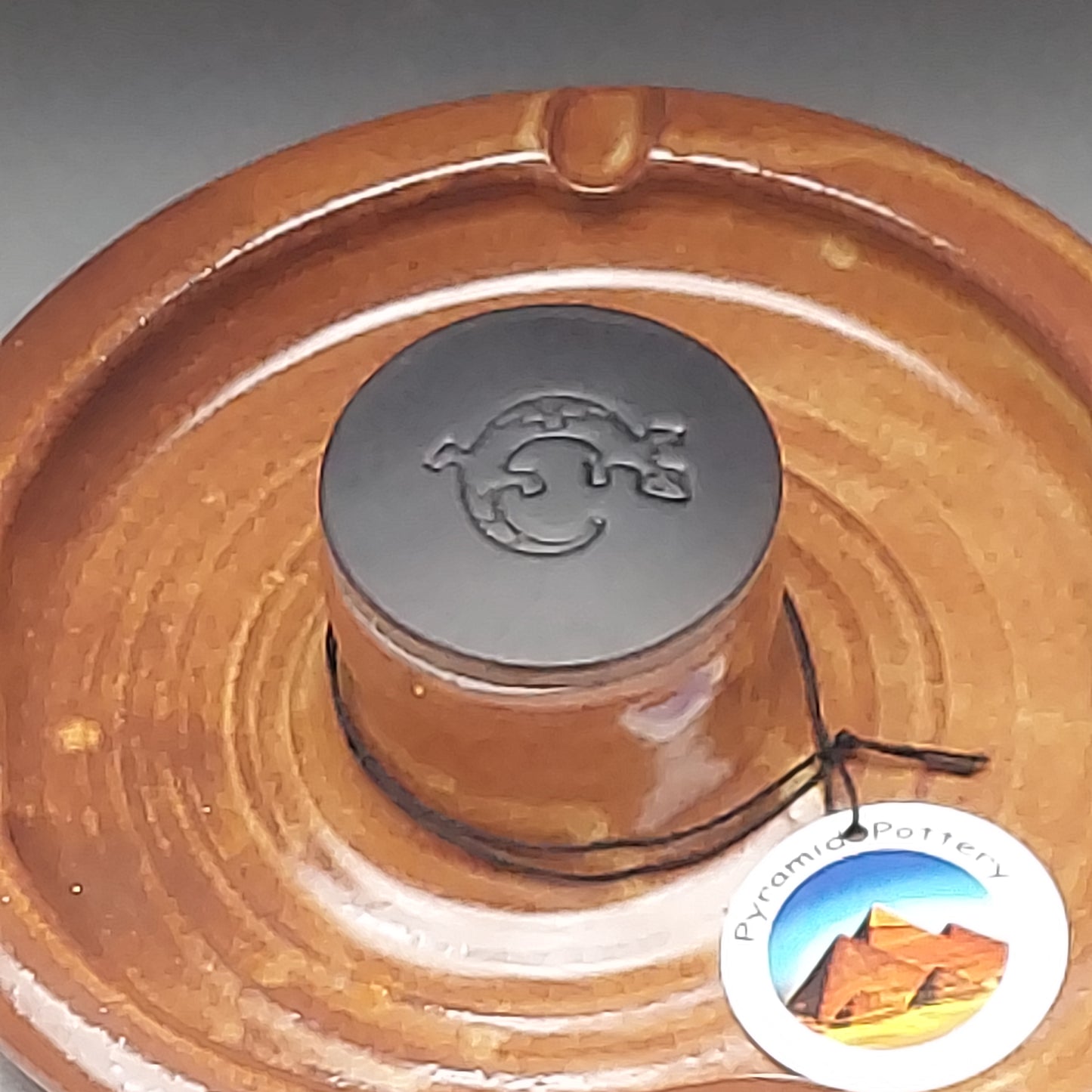 Brown Wheel Thrown Ashtray # 2036